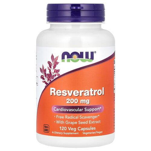 Now Foods Resveratrol 200 Mg 120 Veg Capsules