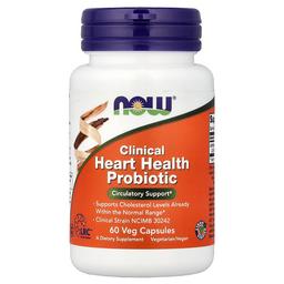 Now Foods Clinical Heart Health Probiotic 60 Veg Capsules 117 Mg Per Capsule