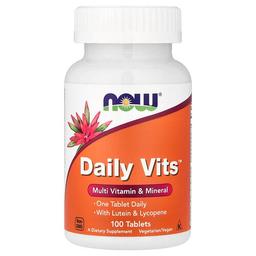 Now Foods Daily Vits Multi Vitamin Mineral 100 Tablets