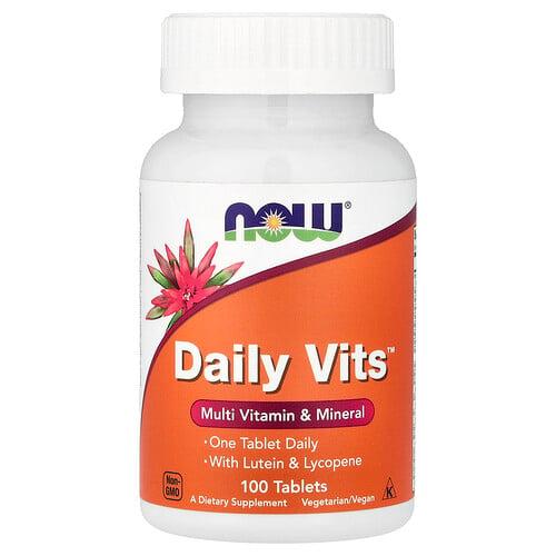 Now Foods Daily Vits Multi Vitamin Mineral 100 Tablets