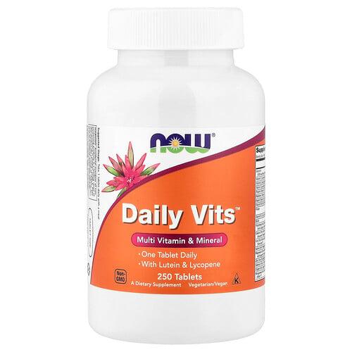 Now Foods Daily Vits Multi Vitamin Mineral 250 Tablets product image