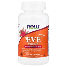 Now Foods Eve Superior Women S Multi Iron Free 120 Veg Capsules