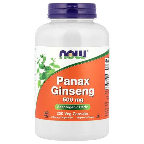 Now Foods Panax Ginseng 500 Mg 250 Veg Capsules
