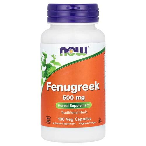 Now Foods Fenugreek 500 Mg 100 Veg Capsules