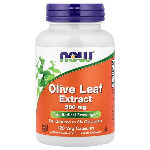Now Foods Olive Leaf Extract 500 Mg 120 Veg Capsules