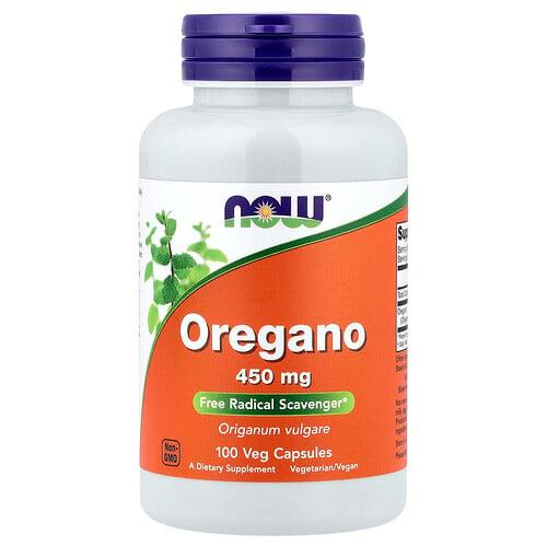 Now Foods Oregano 450 Mg 100 Veg Capsules