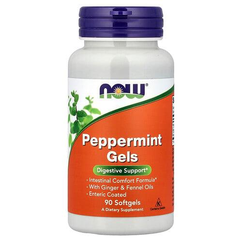 Now Foods Peppermint Gels With Ginger Fennel Oils 90 Softgels