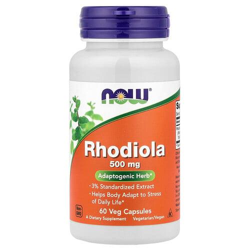 Now Foods Rhodiola 500 Mg 60 Veg Capsules