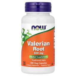 Now Foods Valerian Root 100 Veg Capsules 500 Mg Per Capsule