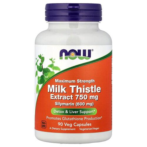 Now Foods Milk Thistle Extract 750 Mg 90 Veg Capsules