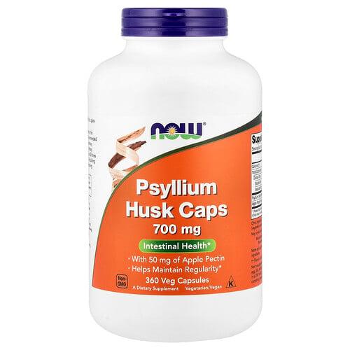 Now Foods Psyllium Husk Caps 360 Veg Capsules 700 Mg Per Capsule