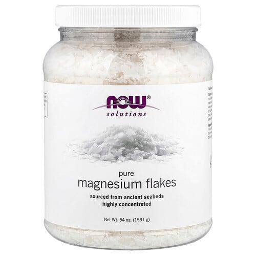 Now Foods Solutions Pure Magnesium Flakes 54 Oz 1 531 G