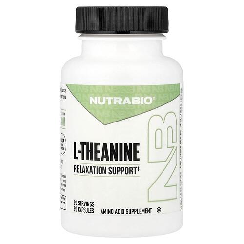Nutrabio L Theanine 90 Capsules 200 Mg Per Capsule