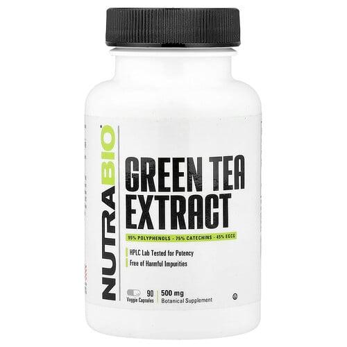 Nutrabio Green Tea Extract 500 Mg 90 Veggie Capsules