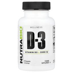 Nutrabio Vitamin D 3 50 Mcg 2 000 Iu 90 Capsules
