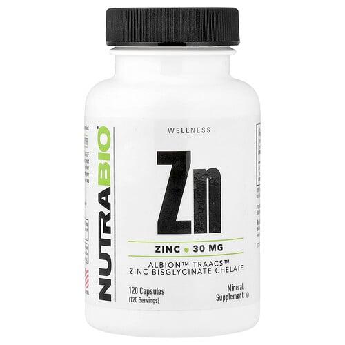 Nutrabio Zinc 30 Mg 120 Capsules