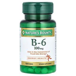 Nature S Bounty Vitamin B 6 100 Mg 100 Tablets