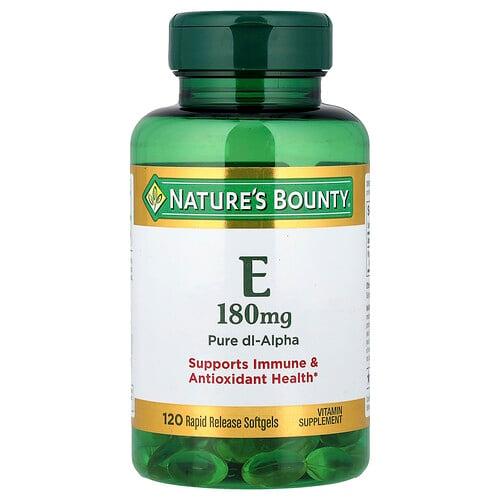 Nature S Bounty Vitamin E 180 Mg 120 Rapid Release Softgels
