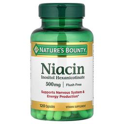 Nature S Bounty Niacin Flush Free 500 Mg 120 Capsules