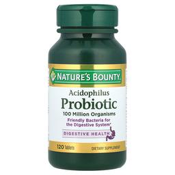 Nature S Bounty Acidophilus Probiotic 120 Tablets 0 5 Mg Per Tablet