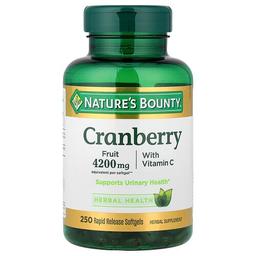 Nature S Bounty Cranberry With Vitamin C 250 Rapid Release Softgels