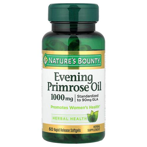 Nature S Bounty Evening Primrose Oil 60 Rapid Release Softgels product image