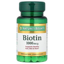 Nature S Bounty Biotin 1 000 Mcg 100 Coated Tablets