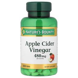 Nature S Bounty Apple Cider Vinegar 200 Tablets 240 Mg Per Tablet