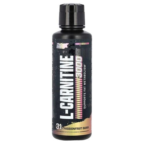 Nutrex Research L Carnitine 3000 Passionfruit Guava 15 72 Fl Oz 465 Ml