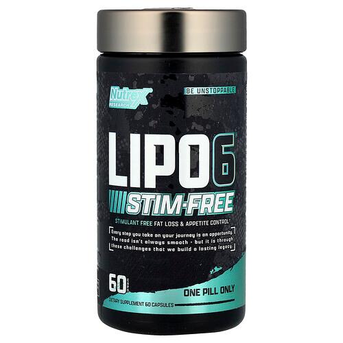 Nutrex Research Lipo6 Stim Free 60 Caps