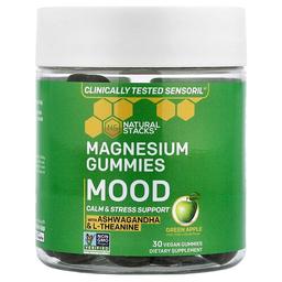 Natural Stacks Magnesium Gummies Mood Green Apple 30 Vegan Gummies