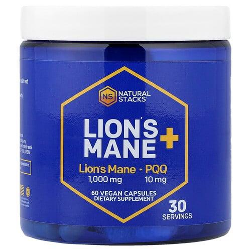 Natural Stacks Lion S Mane With Pqq 60 Vegan Capsules