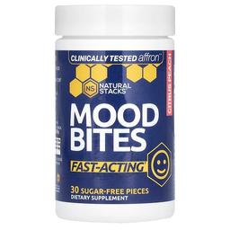 Natural Stacks Mood Bites Citrus Peach 30 Sugar Free Pieces