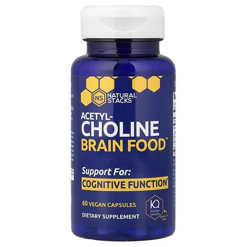 Natural Stacks Acetylcholine Brain Food 60 Vegan Capsules