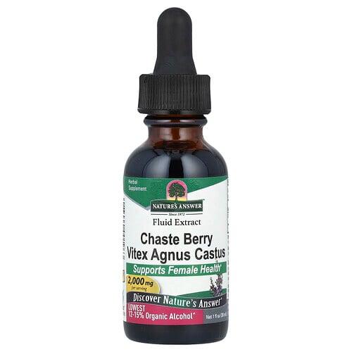 Nature S Answer Chaste Berry Vitex Agnus Castus Fluid Extract 2 000 Mg 1 Fl Oz 30 Ml