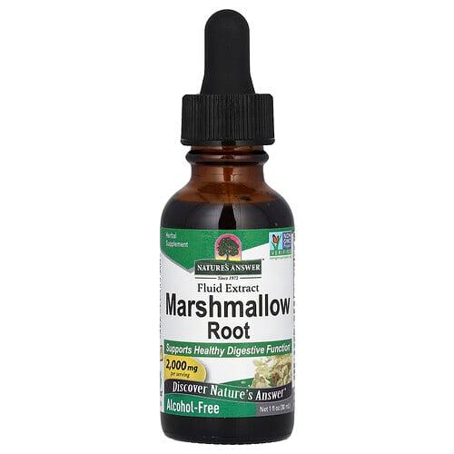Nature S Answer Marshmallow Root Fluid Extract Alcohol Free 2 000 Mg 1 Fl Oz 30 Ml product image
