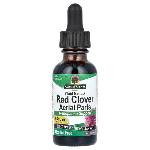 Nature S Answer Red Clover Aerial Parts Fluid Extract Alcohol Free 2 000 Mg 1 Fl Oz 30 Ml