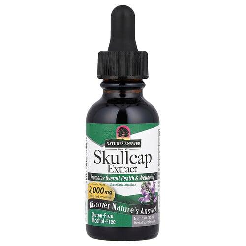 Nature S Answer Skullcap Extract Alcohol Free 665 Mg 1 Fl Oz 30 Ml