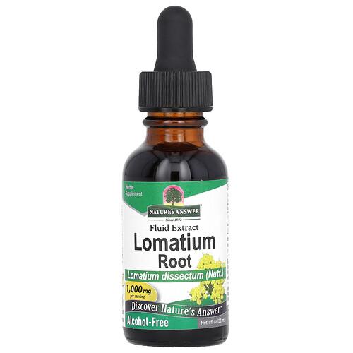 Nature S Answer Lomatium Root Alcohol Free 1 000 Mg 1 Fl Oz 30 Ml product image