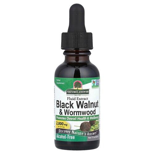 Nature S Answer Black Walnut Wormwood Fluid Extract Alcohol Free 1 Fl Oz 30 Ml