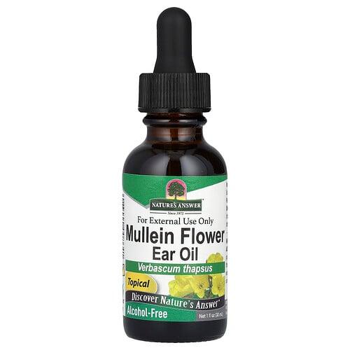 Nature S Answer Mullein Flower Ear Oil Alcohol Free 1 Fl Oz 30 Ml