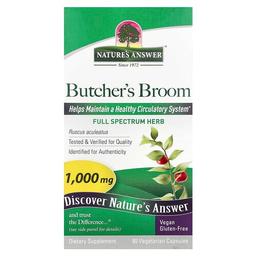 Nature S Answer Butcher S Broom 90 Vegetarian Capsules 500 Mg Per Capsule