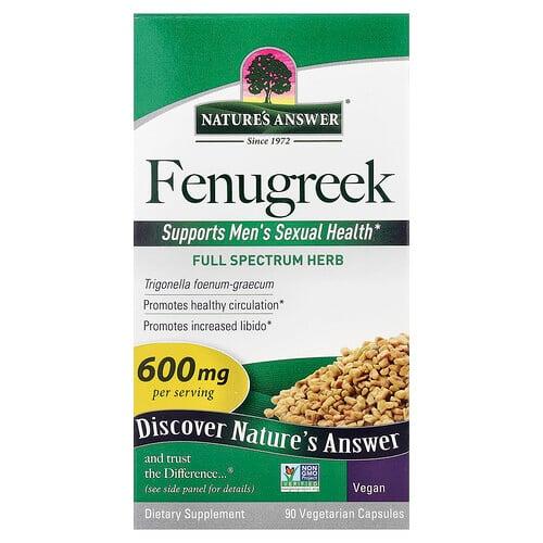 Nature S Answer Fenugreek 600 Mg 90 Vegetarian Capsules