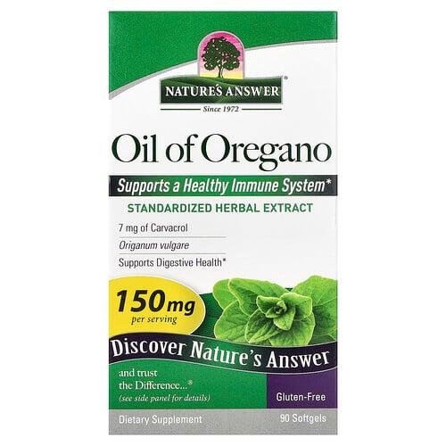 Nature S Answer Oil Of Oregano 150 Mg 90 Softgels