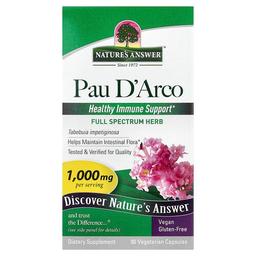Nature S Answer Pau D Arco 90 Vegetarian Capsules 500 Mg Per Capsule