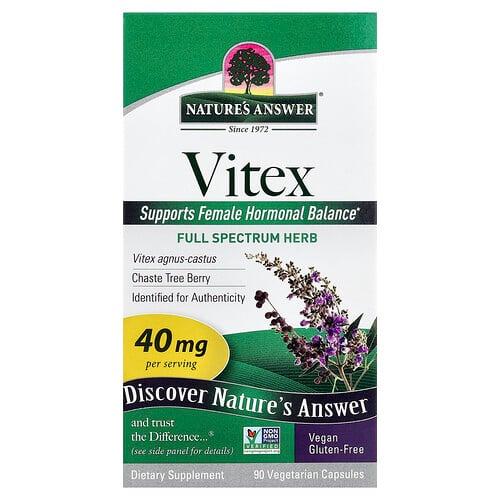 Nature S Answer Vitex 40 Mg 90 Vegetarian Capsules