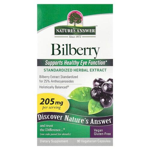 Nature S Answer Bilberry 205 Mg 90 Vegetarian Capsules