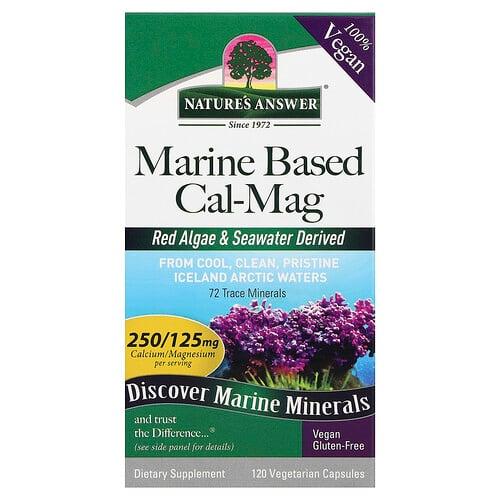 Nature S Answer Marine Based Cal Mag 120 Vegetarian Capsules