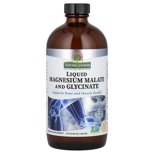 Nature S Answer Liquid Magnesium Malate And Glycinate 16 Fl Oz 480 Ml