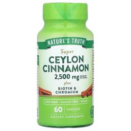 Nature S Truth Super Ceylon Cinnamon Plus Biotin Chromium 60 Capsules